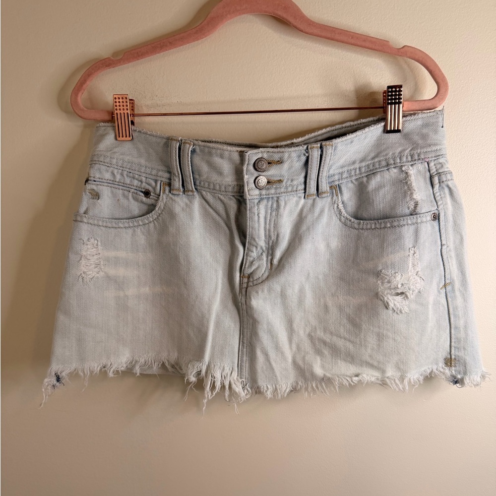 Abercrombie & Fitch Light Blue Denim Shorts